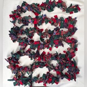 Handmade Festive Plaid Holiday Garland